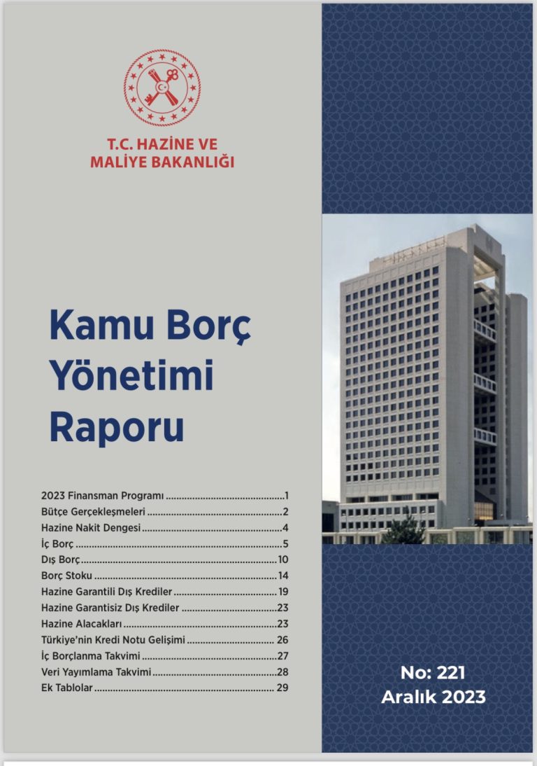 Hazine Ve Maliye Bakanlığı Kamu Borç Yönetimi Aralık 2023 Raporu