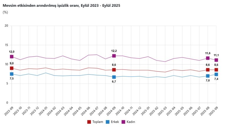 İşsizlik %8,6: İstihdamda 200 Binlik Kayıp, Katılım Düşüyor