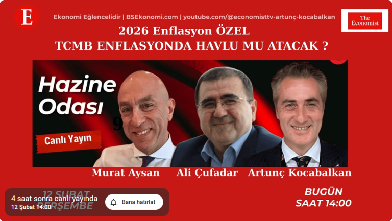 2026 Enflasyon Özel:  Hazine Odası Canlı Yayın Saat 14:00’te